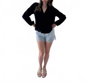 NEW MUSTARD SEED the sloane top in black